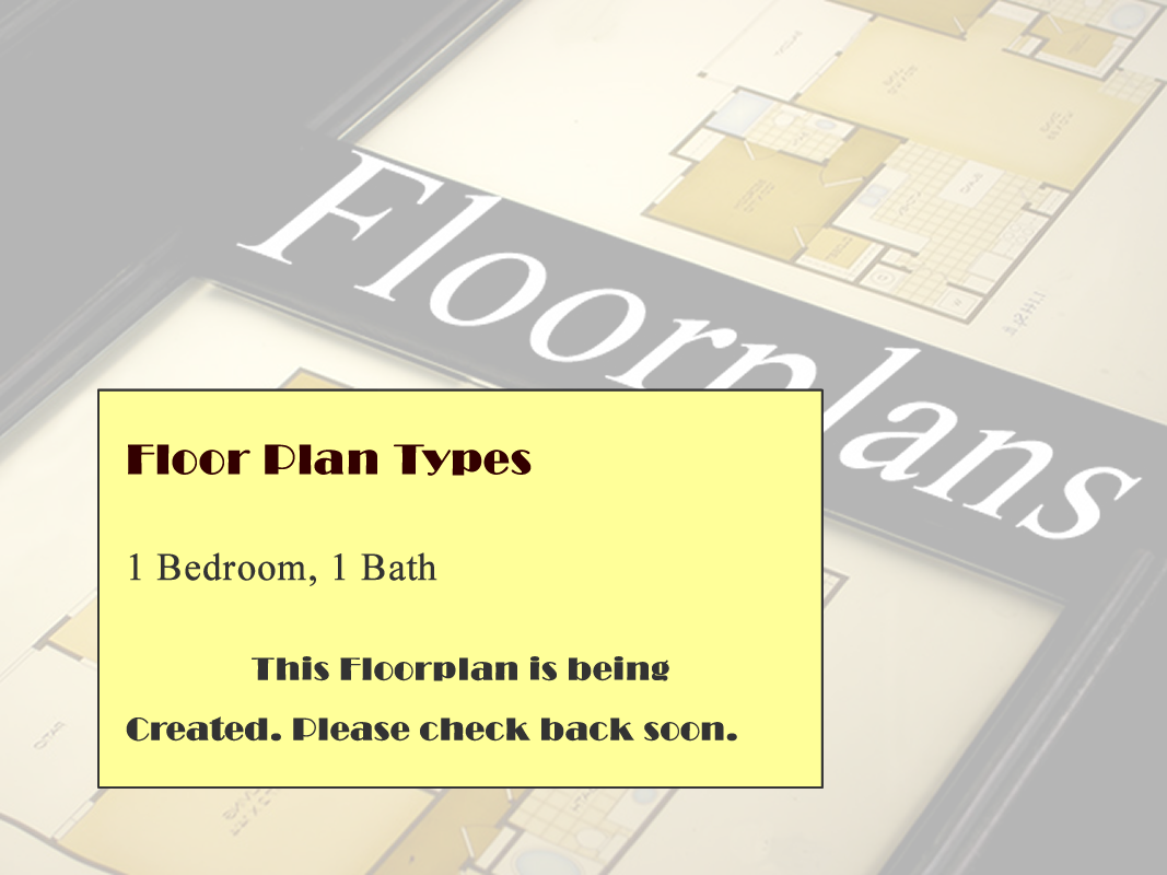 One Bedroom / One Bath floor plan