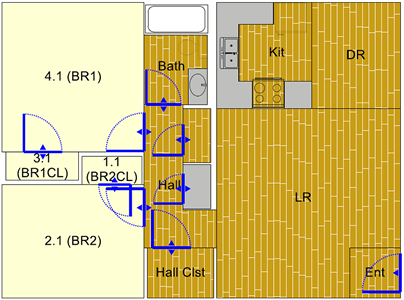 2 Bedroom / 1 Bath