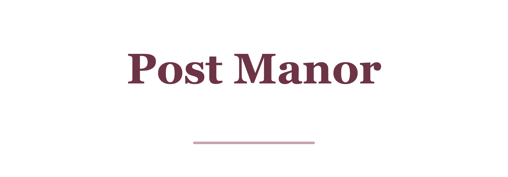 Post Manor logo