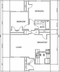 Two Bedroom / One Bath 