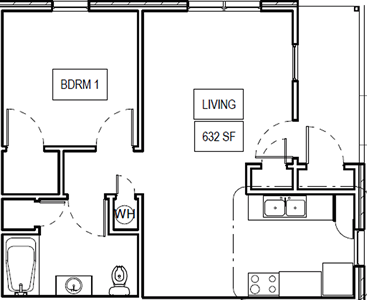 1Bed/1Bath