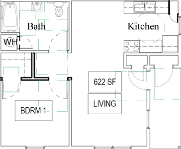 One Bedroom / One Bath 