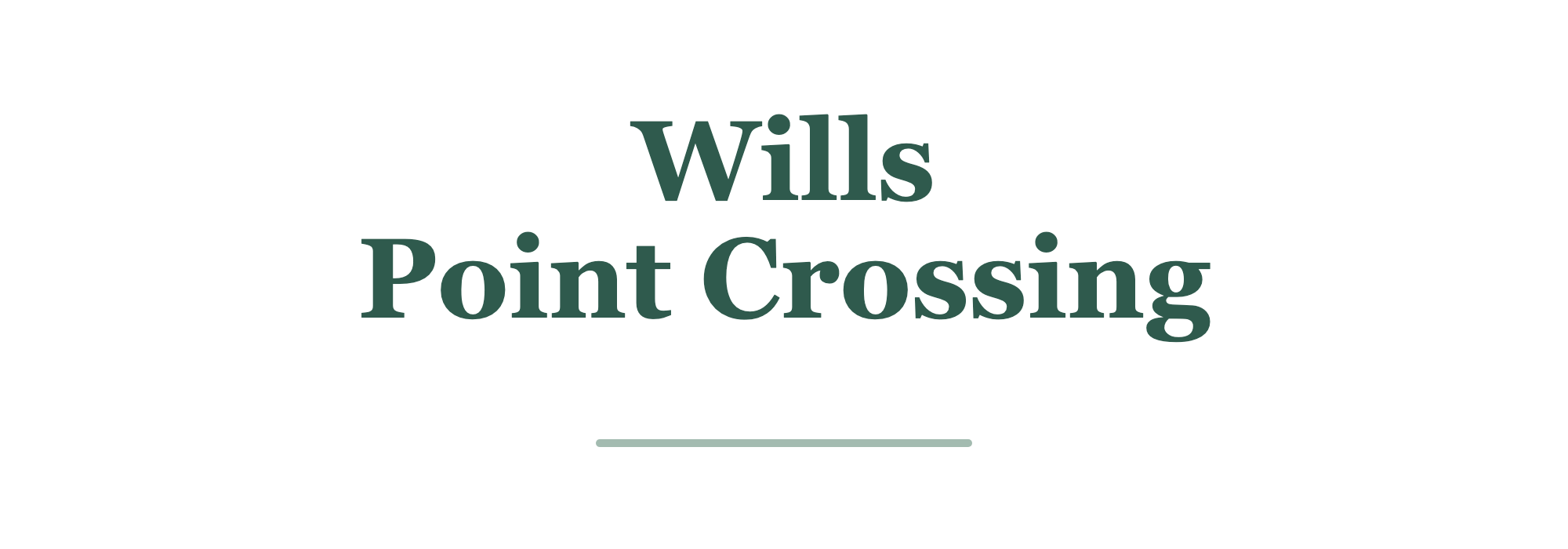 Wills Point Crossing logo